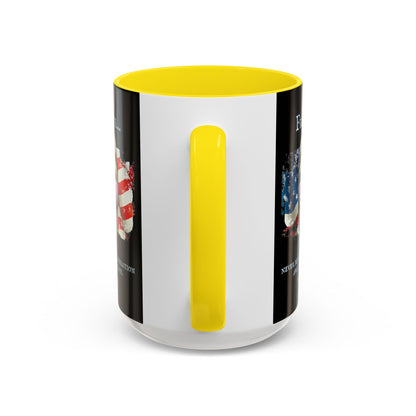 Ronald Reagan Freedom Vendetta Black Accent Mug by theGreenDragonTavern.shop