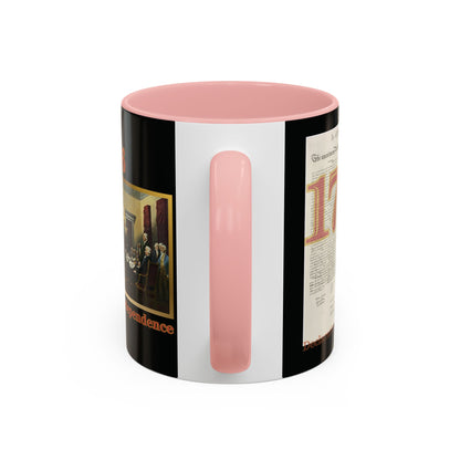 Declaration of Independence Black Accent Mug by theGreenDragonTavern.shop