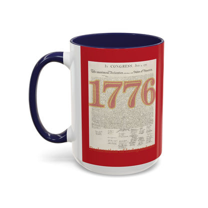 Declaration of Independence Red Accent Mug by theGreenDragonTavern.shop