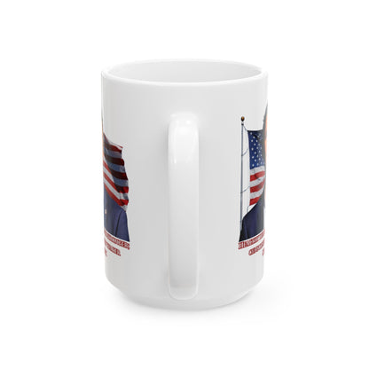 Charlie Kirk, Healthy Debate White Mug by theGreenDragonTavern.shop