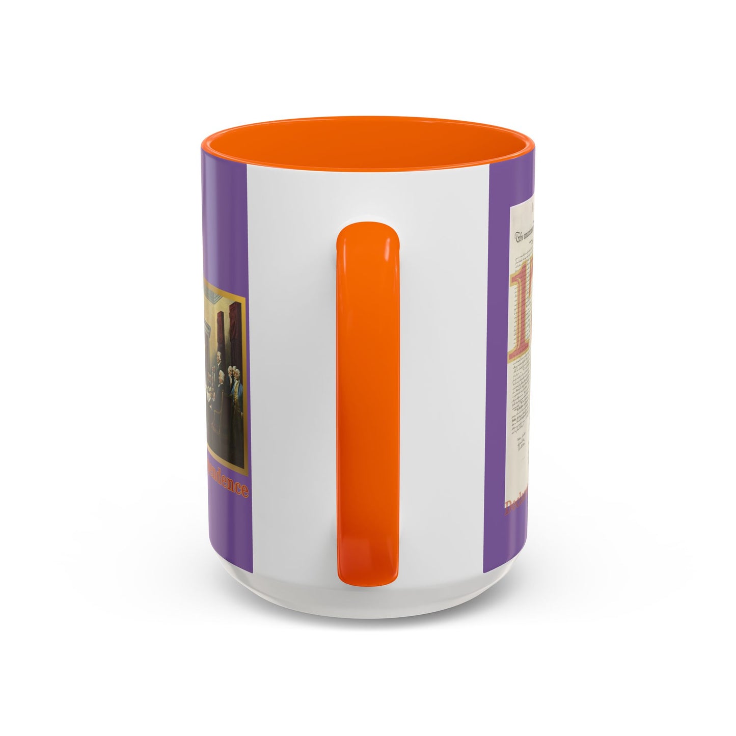 Declaration of Independence Light Purple Accent Mug by theGreenDragonTavern.shop