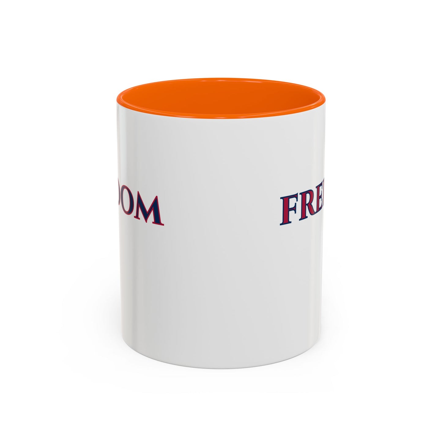 Freedom, White Accent Mug by theGreenDragonTavern.shop