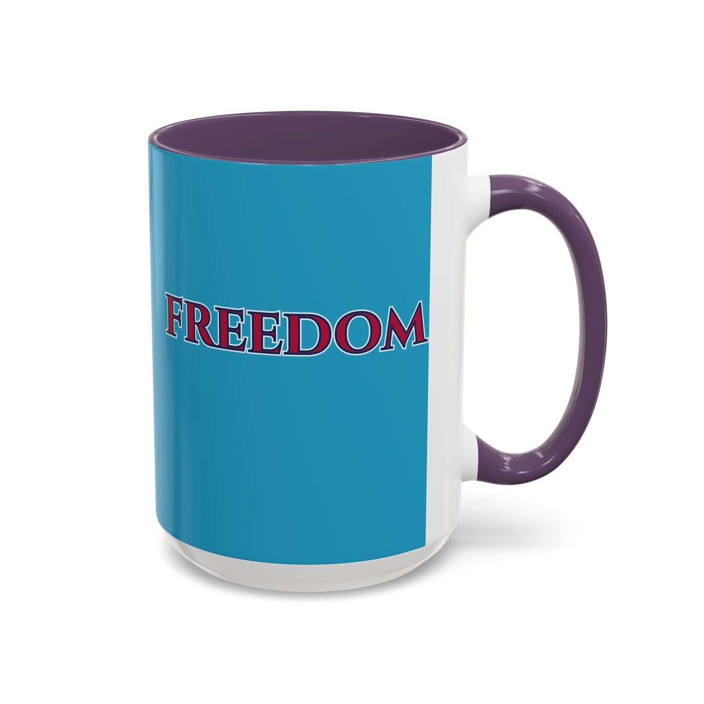 Freedom, Turquoise Accent Mug by theGreenDragonTavern.shop
