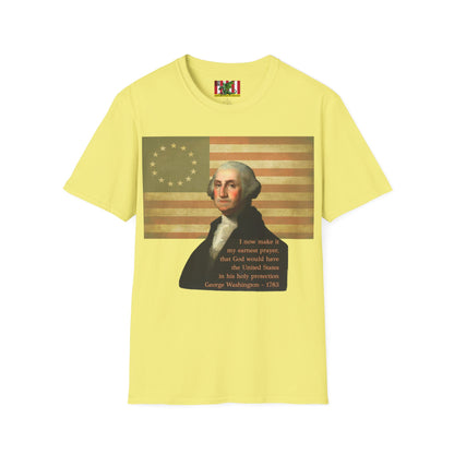 Washington's Earnest Prayer Light colors Unisex T-Shirt by theGreenDragonTavern.shop