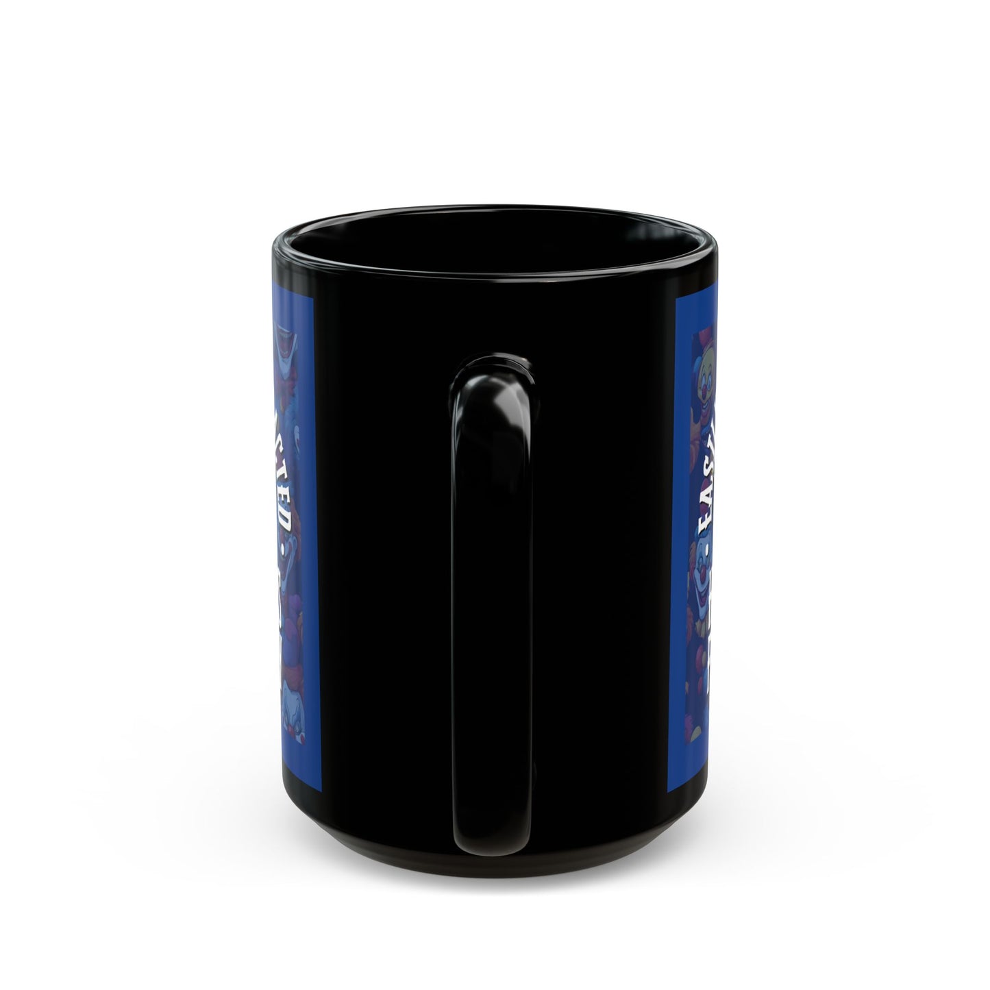 Easily Distracted by Heinous Fuckery Little Jinx Dark Blue Mug by theGreenDragonTavern.shop