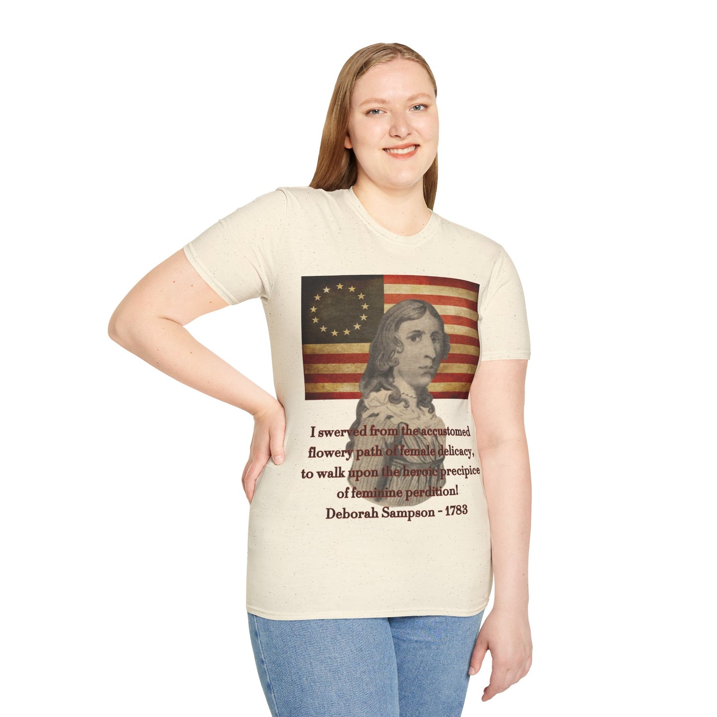 Deborah Sampson, America's Mulan Light colors Unisex T-Shirt by theGreenDragonTavern.shop