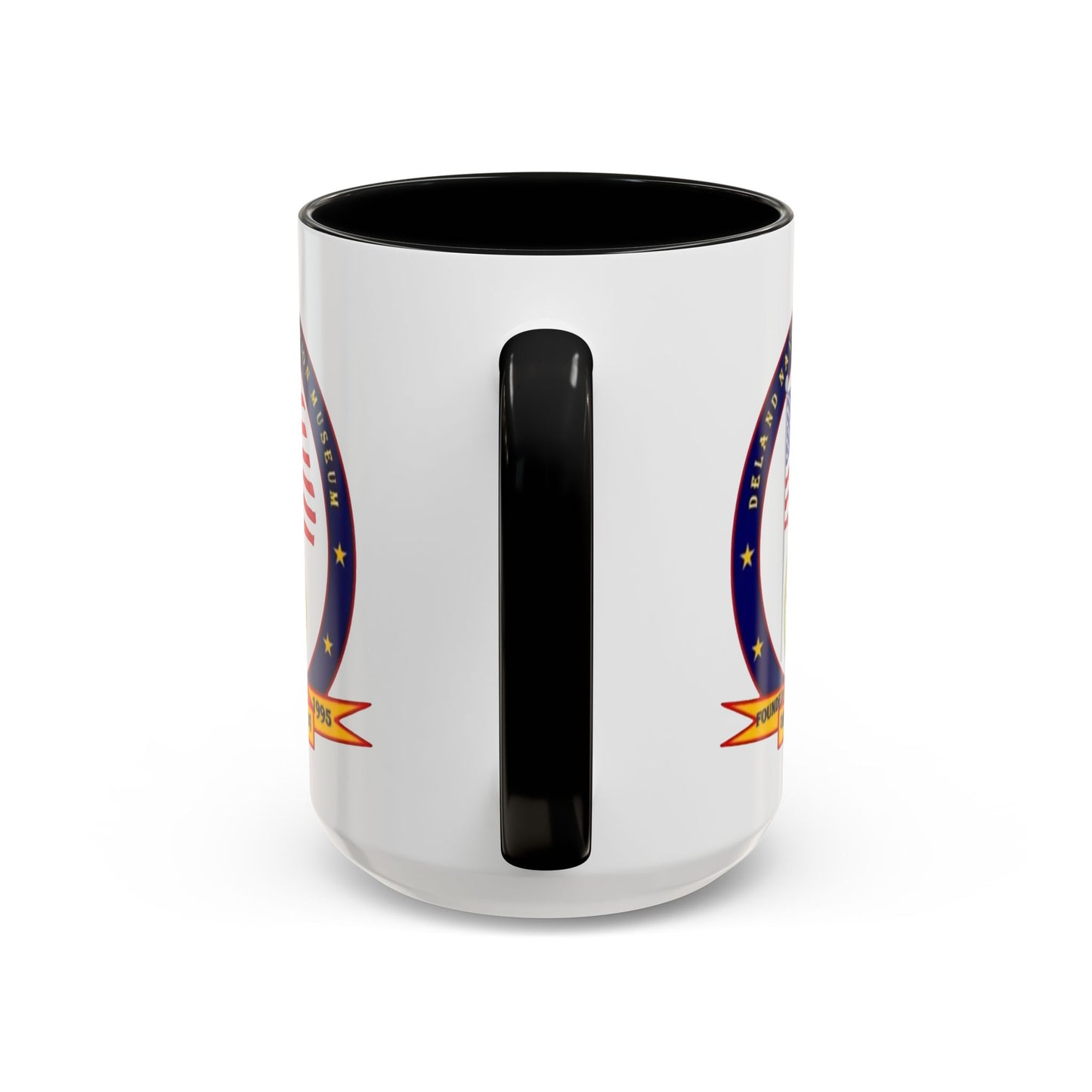 DeLand Naval Air Station Museum White Accent Mug by theGreenDragonTavern.shop