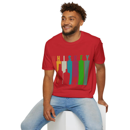 Whiskey spelled with an 'e' Light colors Unisex T-Shirt by theGreenDragonTavern.shop