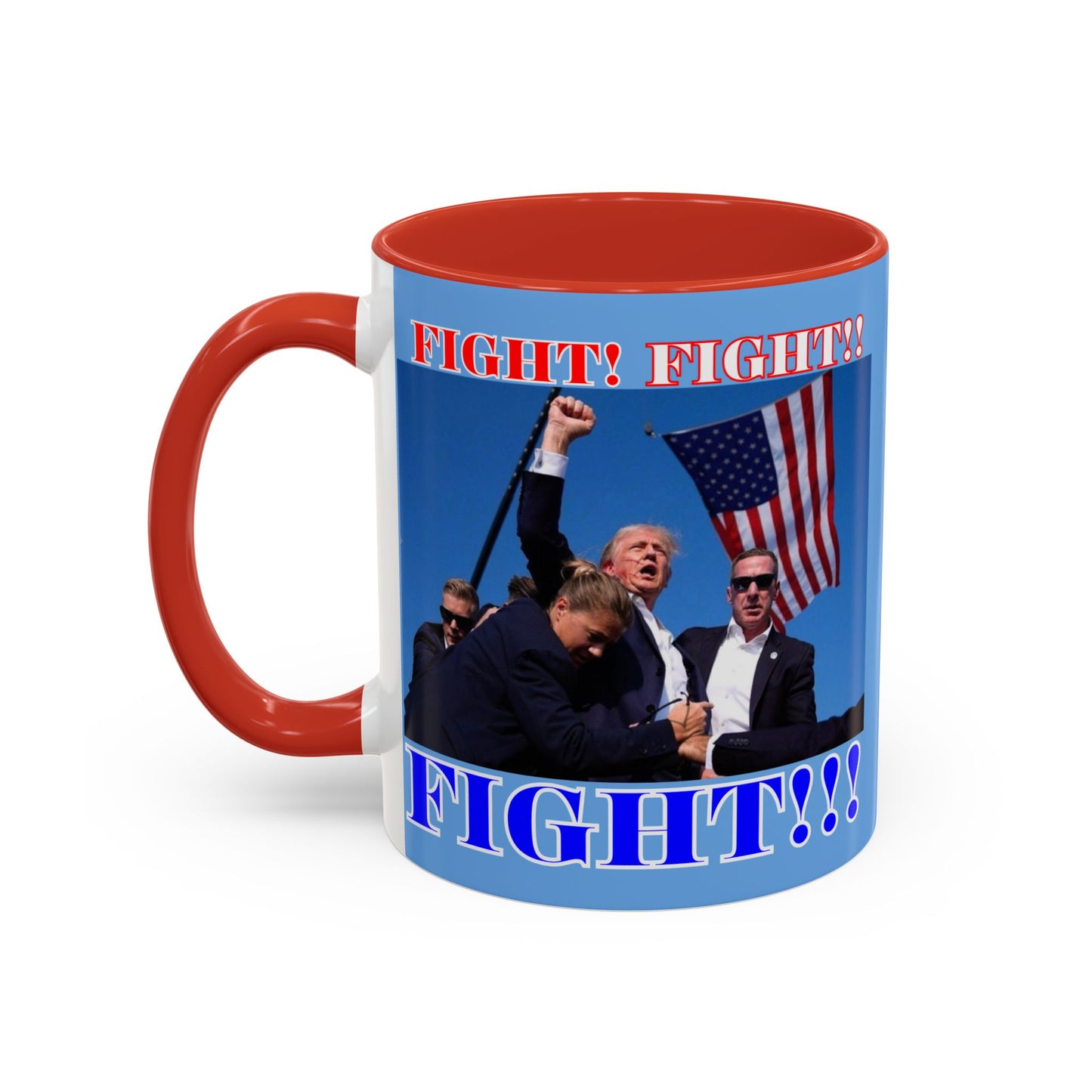 FIGHT! FIGHT!! FIGHT!!! Accent Mug by theGreenDragonTavern.shop