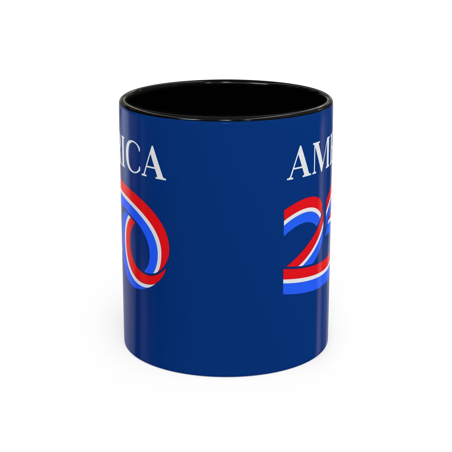 America 250 Dark Blue Accent Mug by theGreenDragonTavern.shop