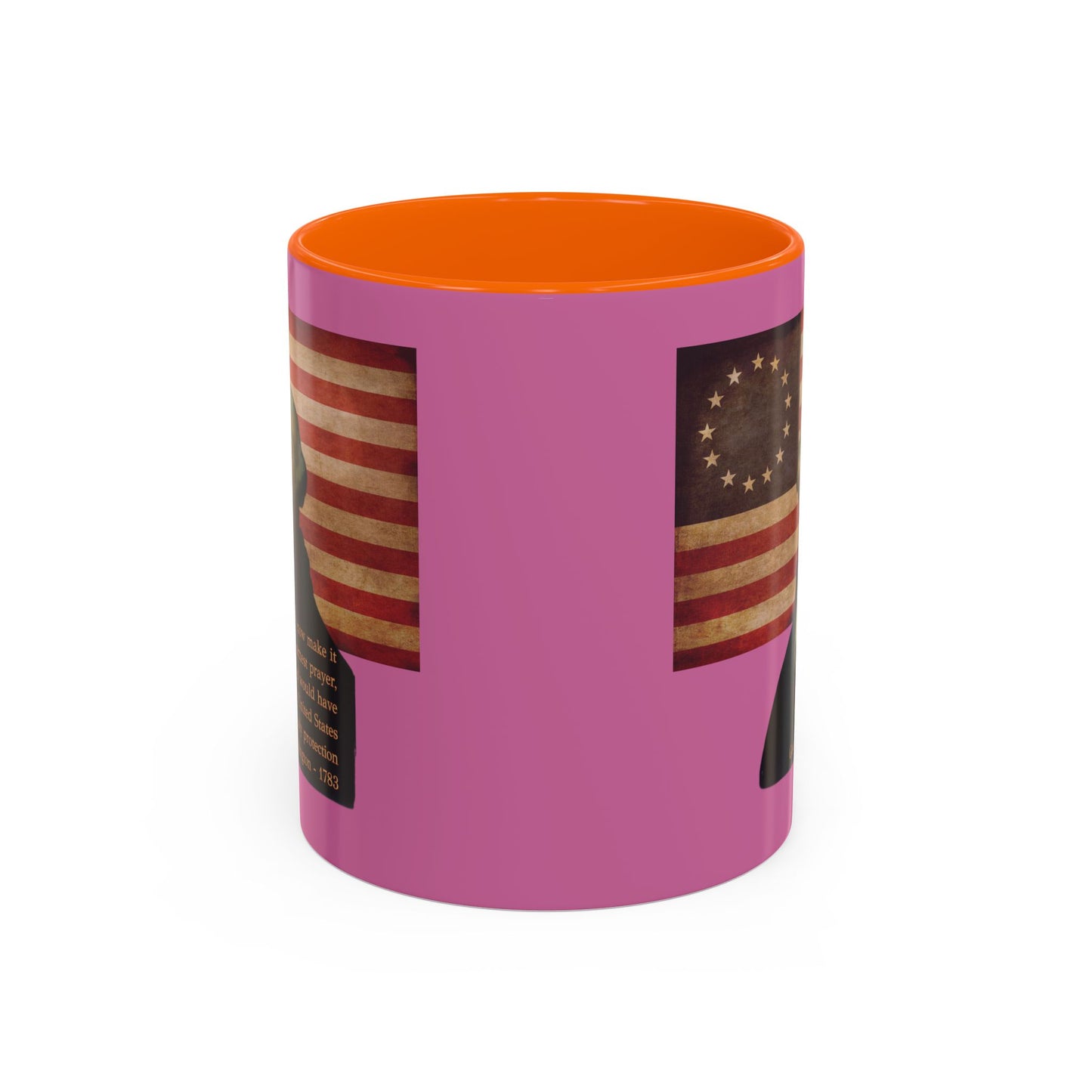 Washington's Earnest Prayer Pink Accent Mug by theGreenDragonTavern.shop