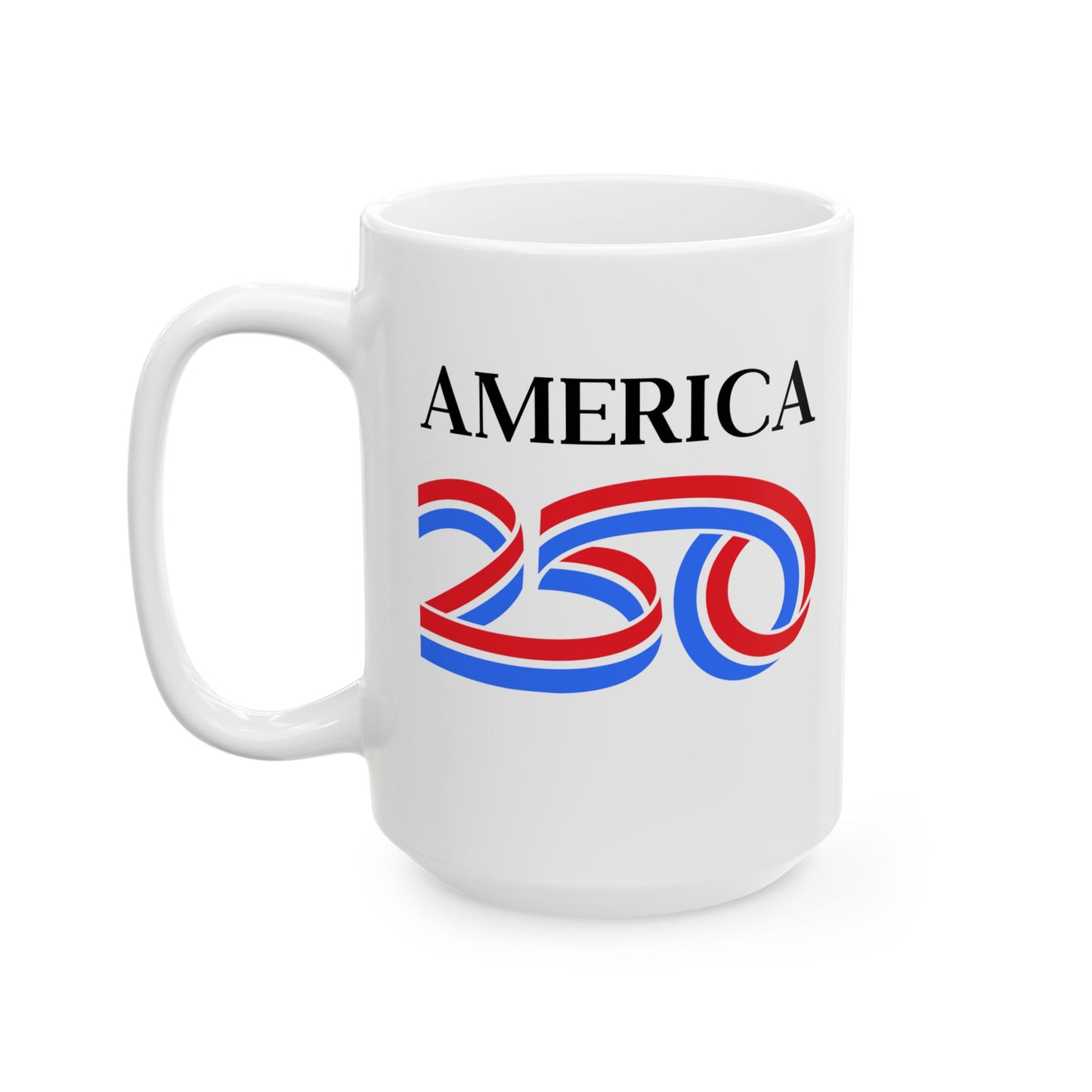 America 250 White Mug by theGreenDragonTavern.shop
