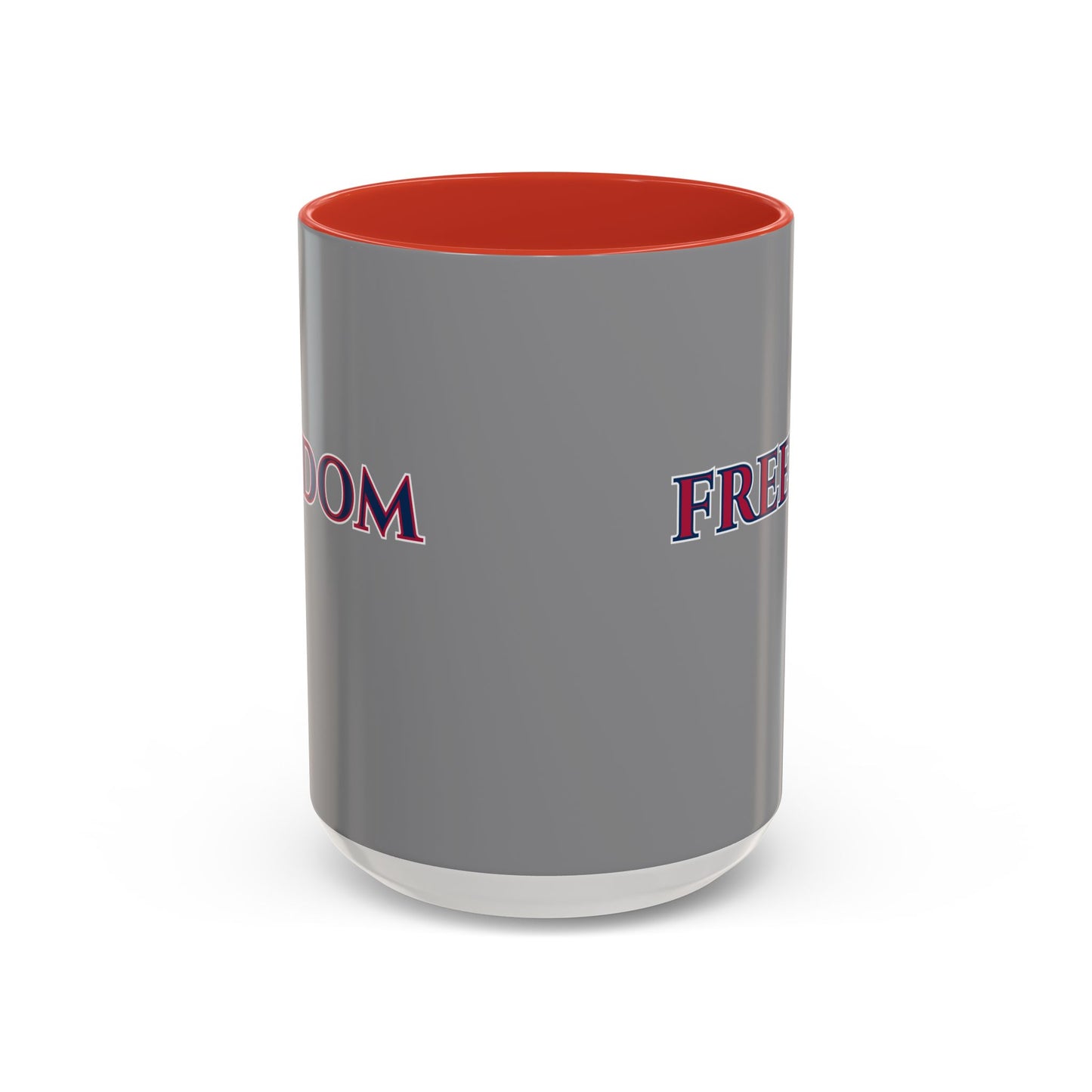 Freedom, Grey Accent Mug by theGreenDragonTavern.shop