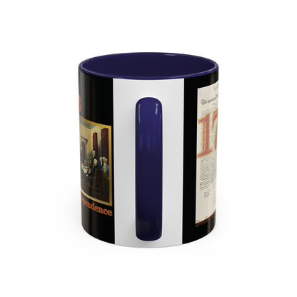 Declaration of Independence Black Accent Mug by theGreenDragonTavern.shop