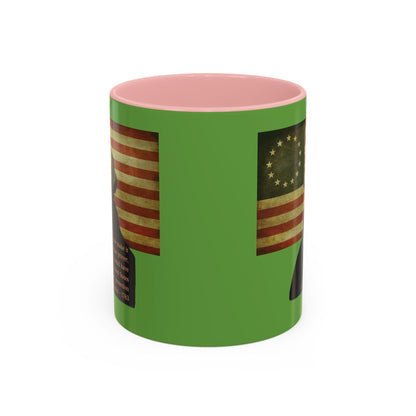 Washington's Earnest Prayer Green Accent Mug by theGreenDragonTavern.shop