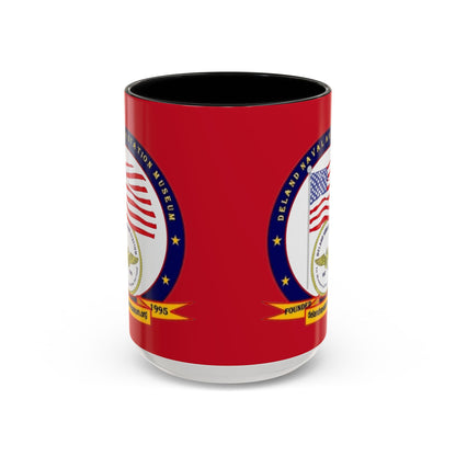 DeLand Naval Air Station Museum Red Accent Mug by theGreenDragonTavern.shop