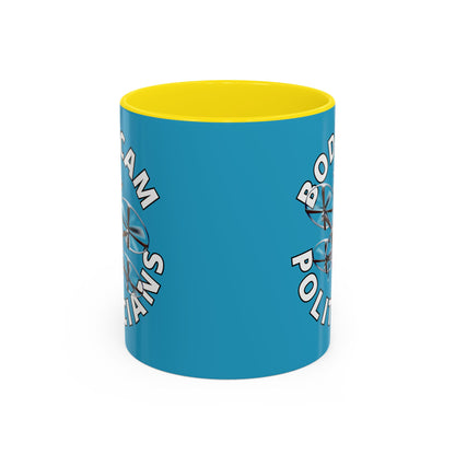 Bodycam the Politicians Drone Turquoise Accent Mug by theGreenDragonTavern.shop