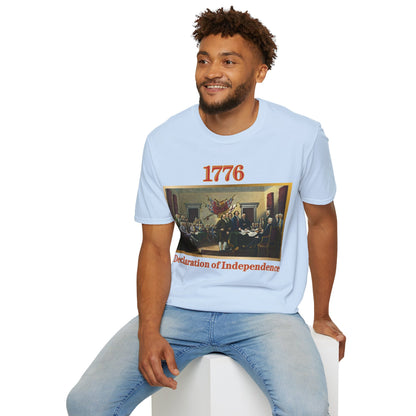 Declaration of Independence Light colors Unisex T-Shirt by theGreenDragonTavern.shop