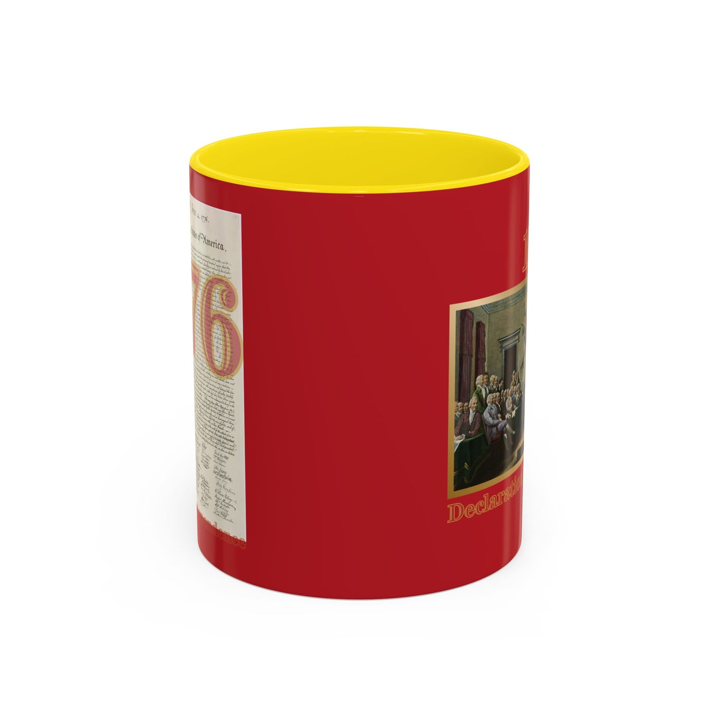 Declaration of Independence Red Accent Mug by theGreenDragonTavern.shop