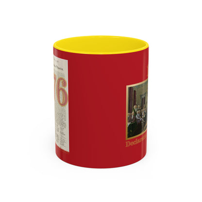 Declaration of Independence Red Accent Mug by theGreenDragonTavern.shop
