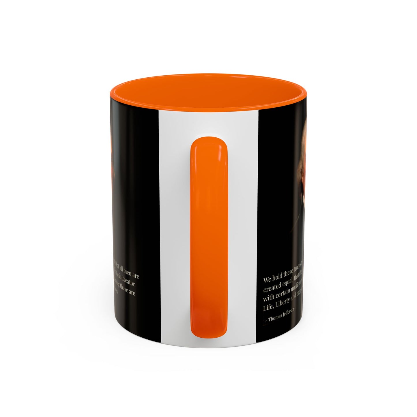 We hold these truths to be self-evident Black Accent Mug by theGreenDragonTavern.shop