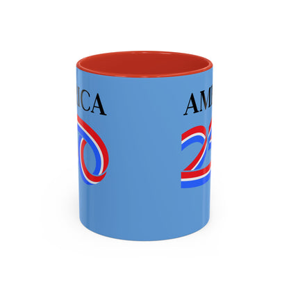 America 250 Light Blue Accent Mug by theGreenDragonTavern.shop
