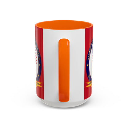 DeLand Naval Air Station Museum Red Accent Mug by theGreenDragonTavern.shop