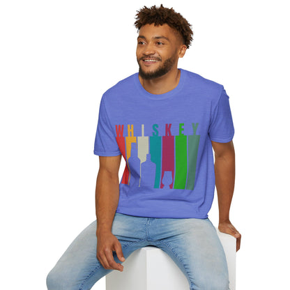 Whiskey spelled with an 'e' Light colors Unisex T-Shirt by theGreenDragonTavern.shop