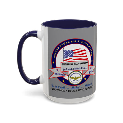 DNASM 2-sided, Founding & Student Art w/WhiteBG Grey Accent Mug by theGreenDragonTavern.shop