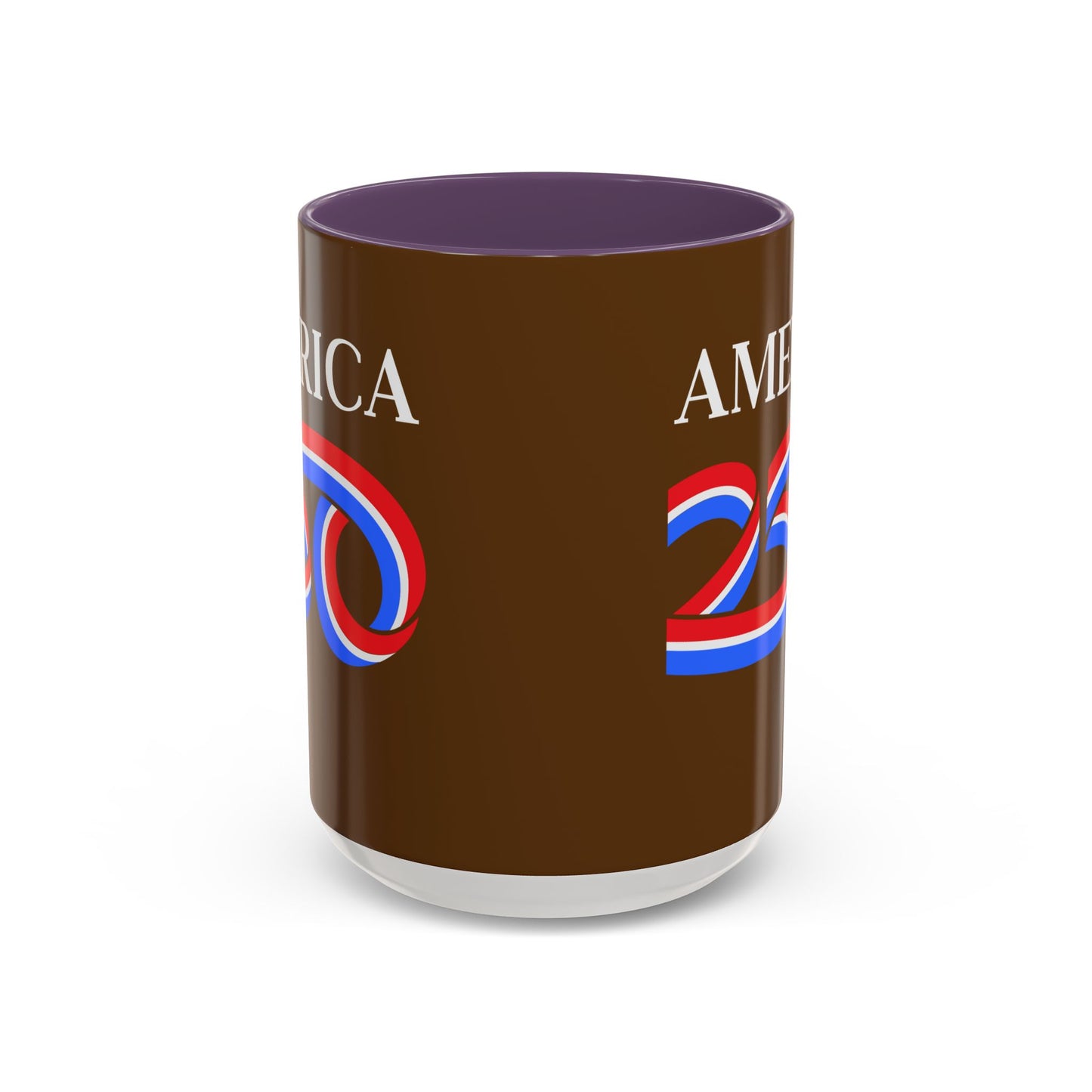 America 250 Brown Accent Mug by theGreenDragonTavern.shop