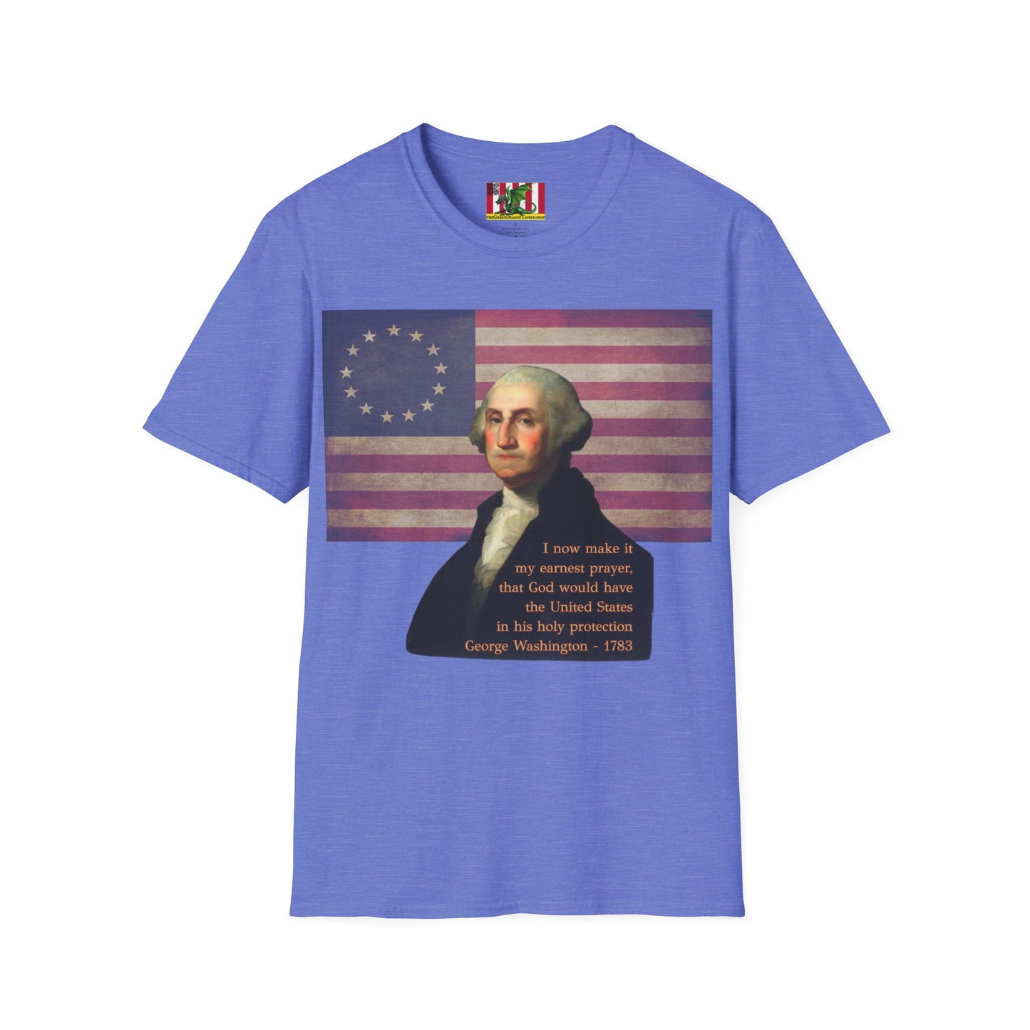 Washington's Earnest Prayer Light colors Unisex T-Shirt by theGreenDragonTavern.shop