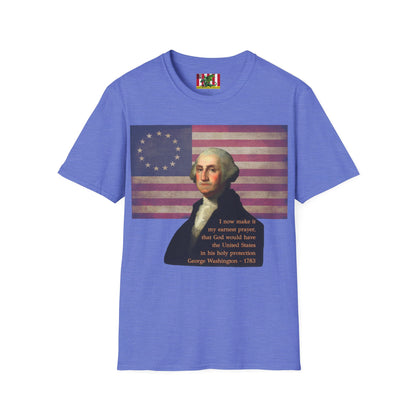 Washington's Earnest Prayer Light colors Unisex T-Shirt by theGreenDragonTavern.shop