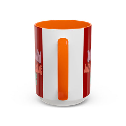 I Am Woman Watch Me Vote Red Accent Mug by theGreenDragonTavern.shop