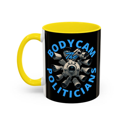 Bodycam the Politicians Cameras Black Accent Mug by theGreenDragonTavern.shop