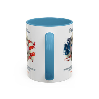 Ronald Reagan Freedom Vendetta White Accent Mug by theGreenDragonTavern.shop