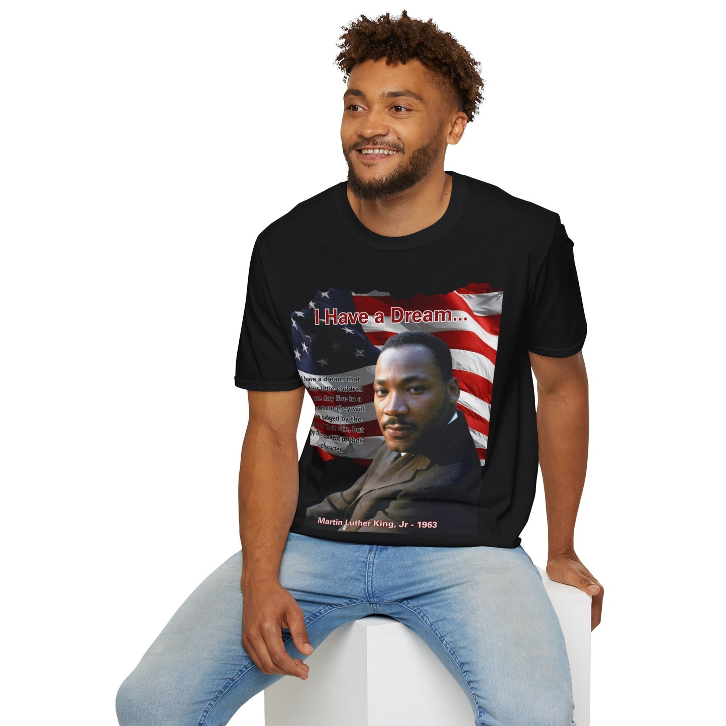 "I Have a Dream" MLKJr Dark colors Unisex T-Shirt by theGreenDragonTavern.shop