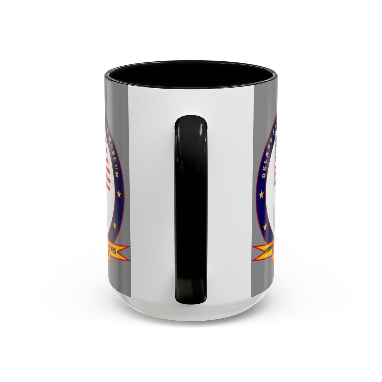 DeLand Naval Air Station Museum Grey Accent Mug by theGreenDragonTavern.shop