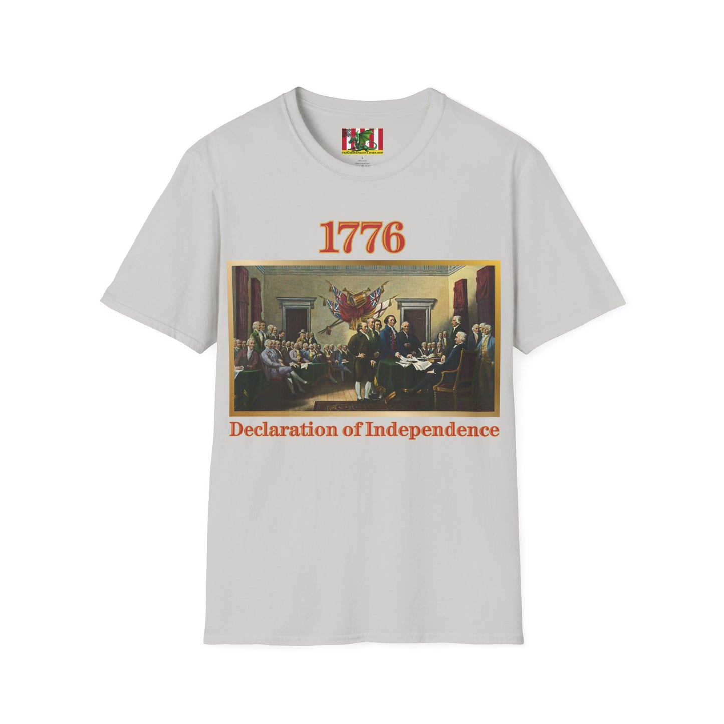 Declaration of Independence Light colors Unisex T-Shirt by theGreenDragonTavern.shop