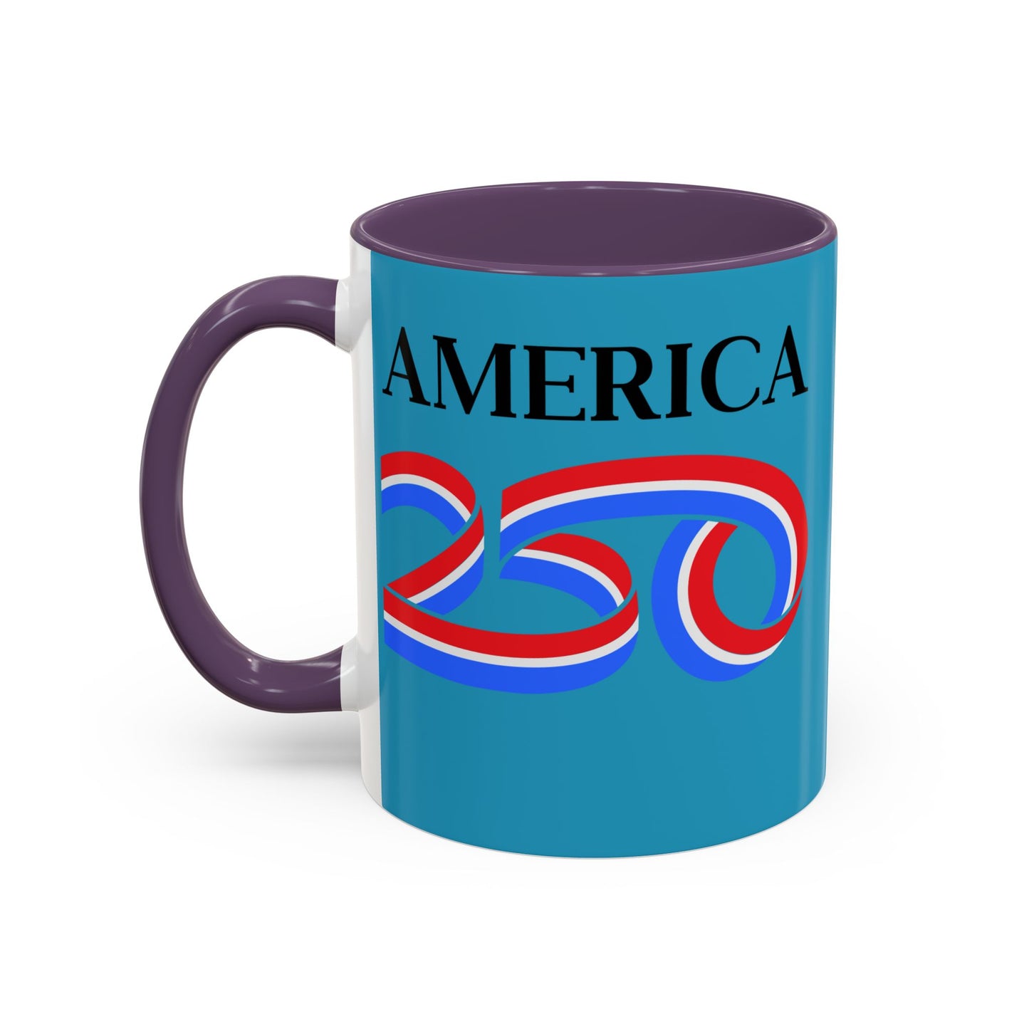 America 250 Turquoise Accent Mug by theGreenDragonTavern.shop