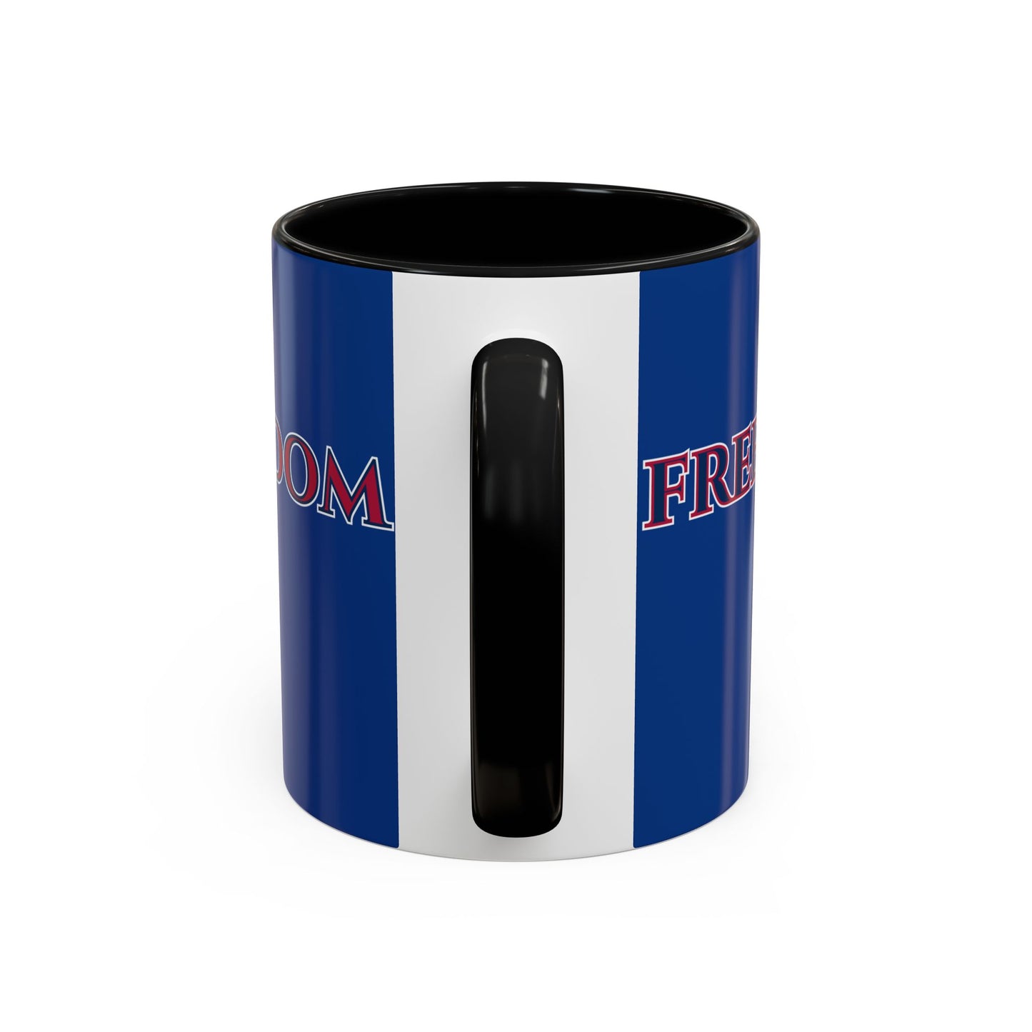 Freedom, Dark Blue Accent Mug by theGreenDragonTavern.shop