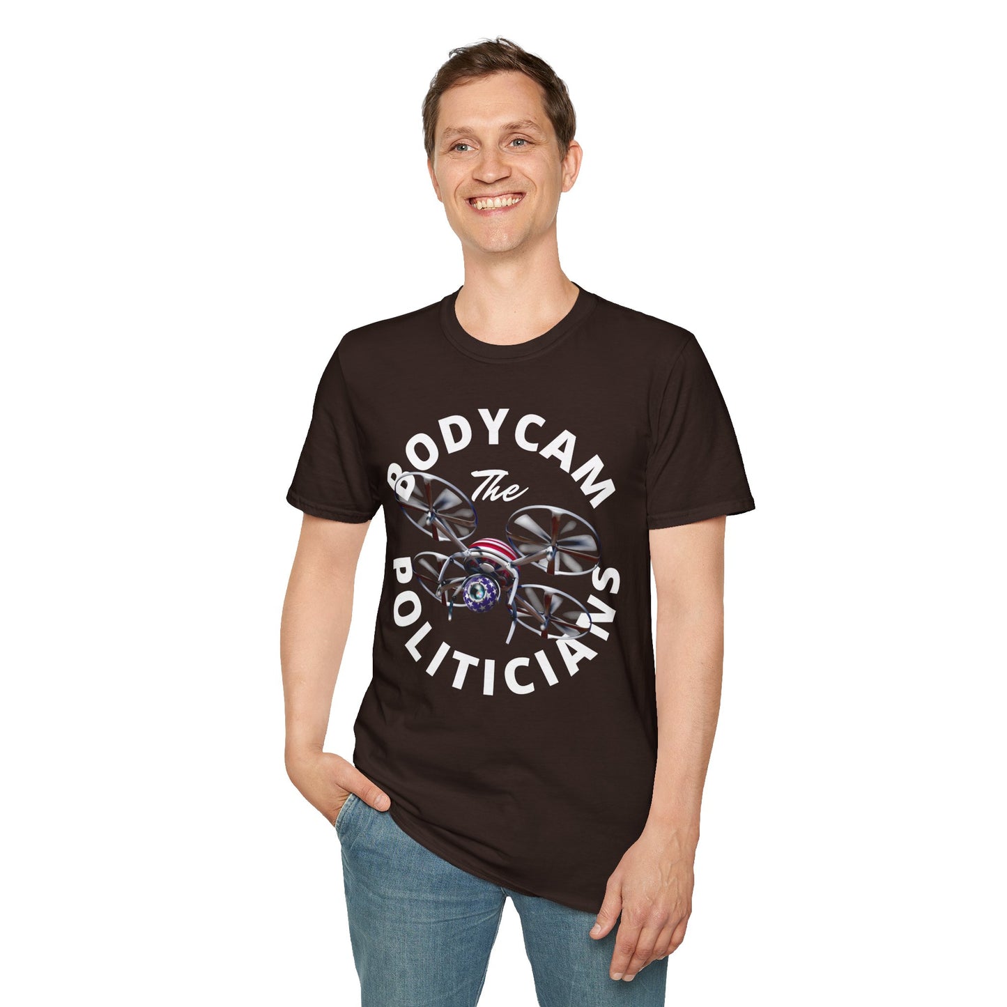 Bodycam the Politicians Drone Unisex T-Shirt by theGreenDragonTavern.shop