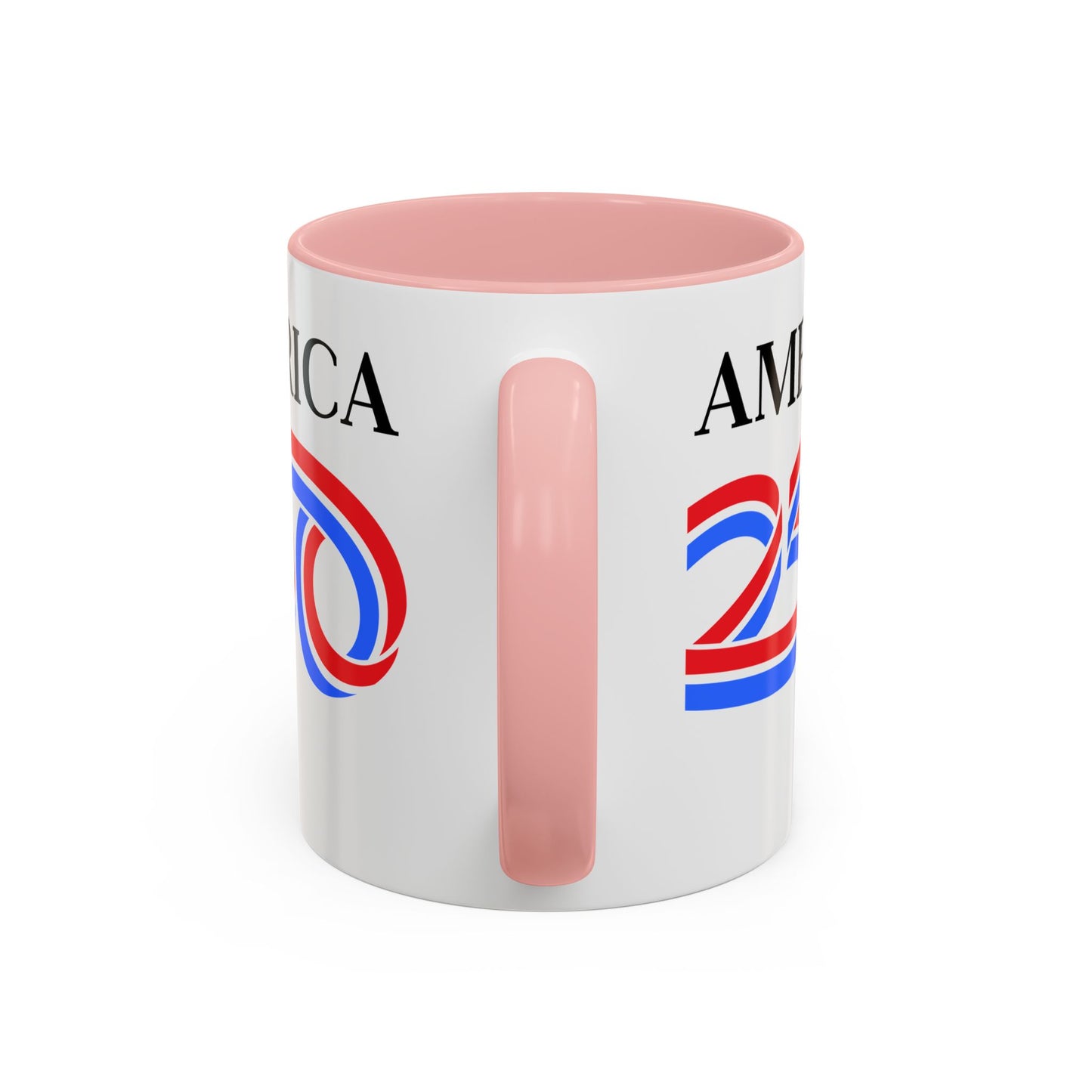 America 250 White Accent Mug by theGreenDragonTavern.shop