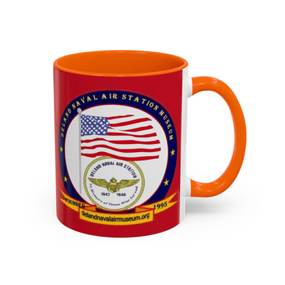 DeLand Naval Air Station Museum Red Accent Mug by theGreenDragonTavern.shop