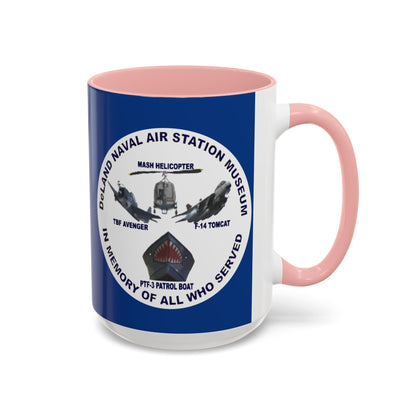 DNASM Student Art Blue Accent Mug by theGreenDragonTavern.shop