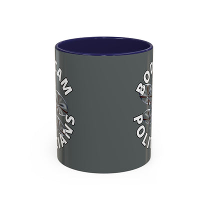 Bodycam the Politicians Drone Grey Accent Mug by theGreenDragonTavern.shop