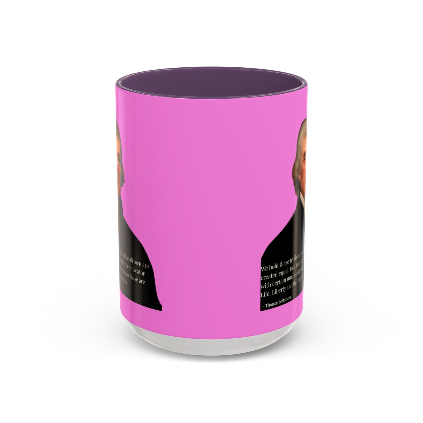 We hold these truths to be self-evident Pink Accent Mug by theGreenDragonTavern.shop