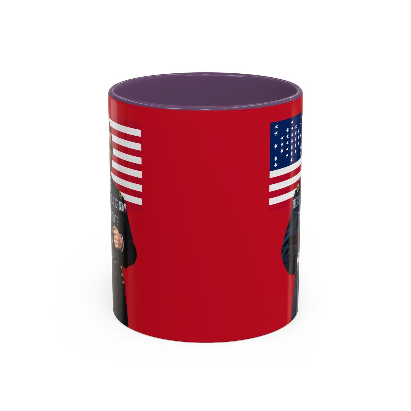 "Traitors and Patriots" Ulysses Grant Red Accent Mug by theGreenDragonTavern.shop