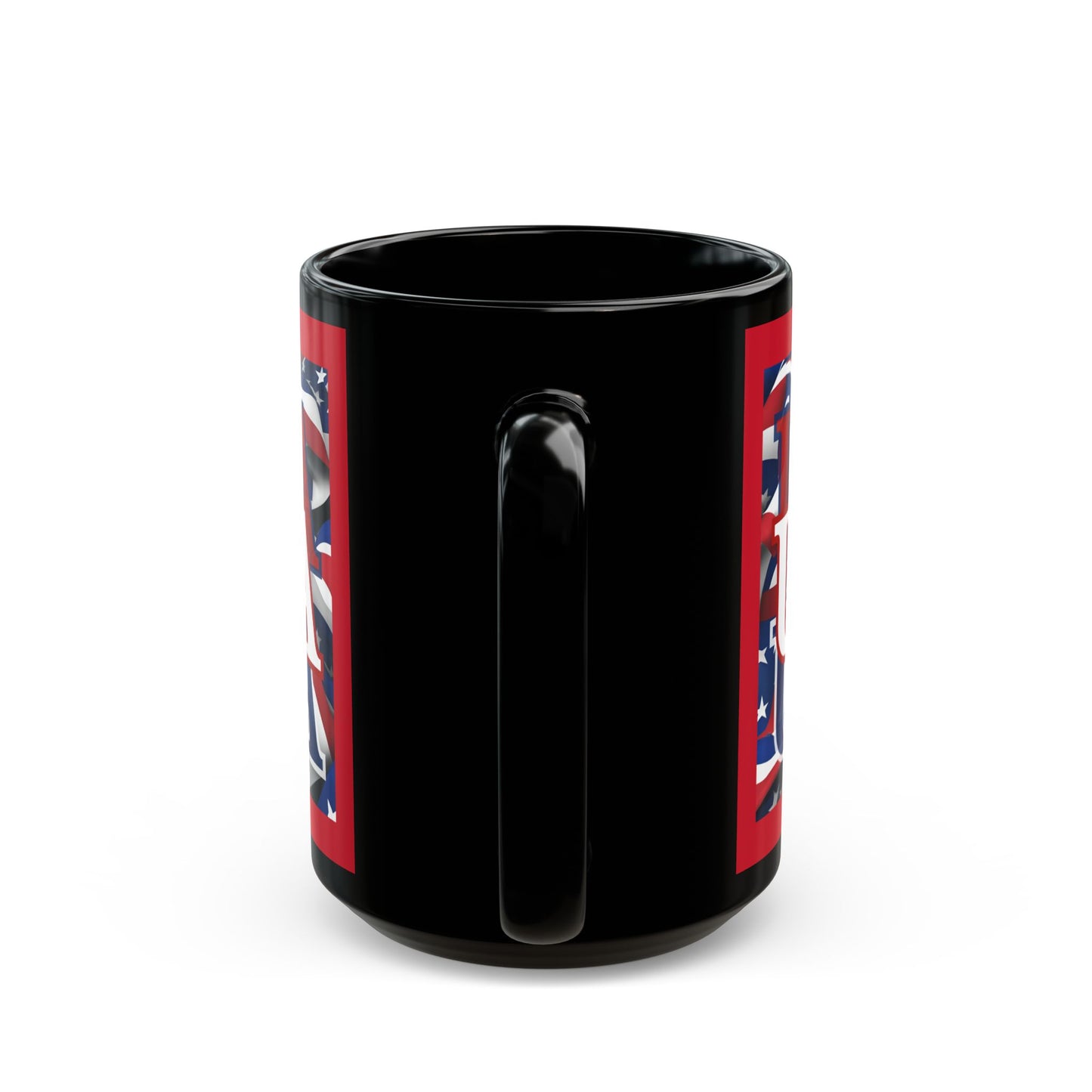 USA White font Center Patriot Red Mug by theGreenDragonTavern.shop