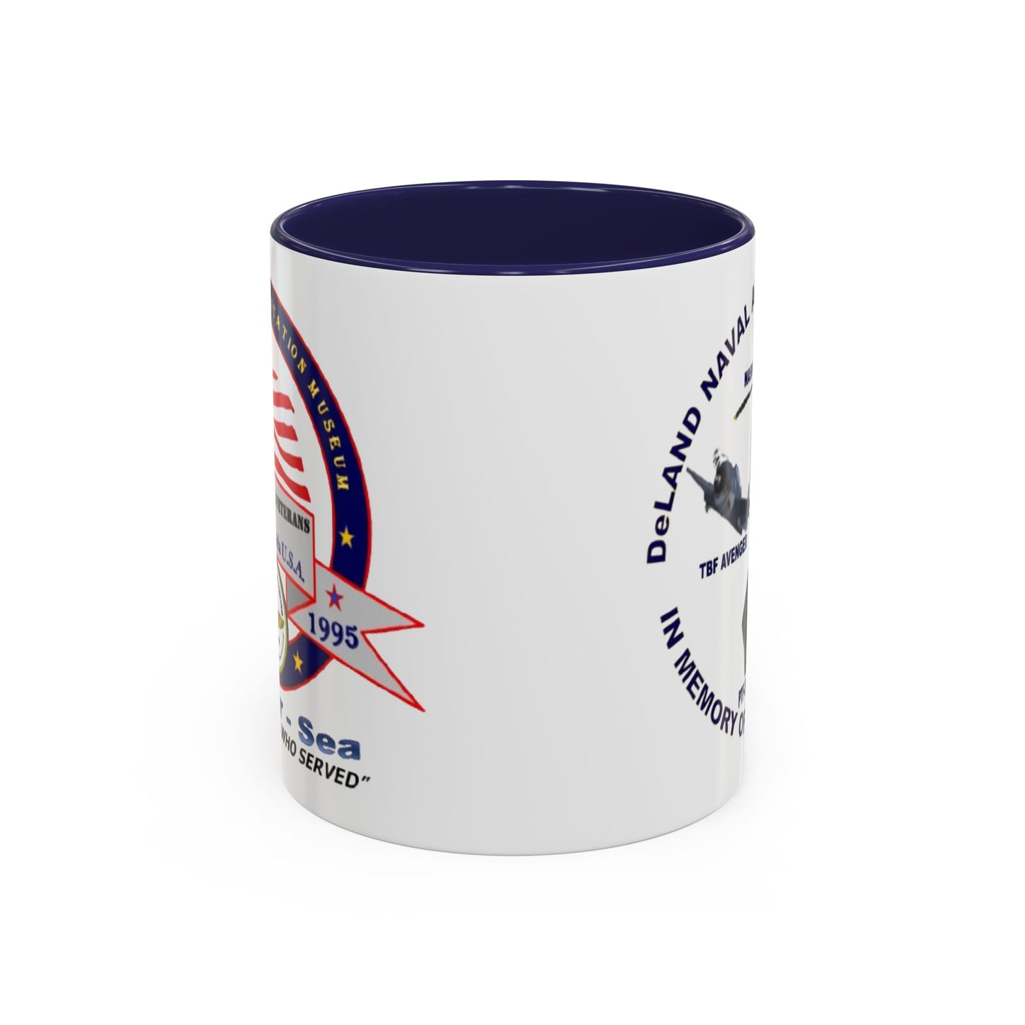 DNASM 2-sided, Founding & Student Art White Accent Mug by theGreenDragonTavern.shop