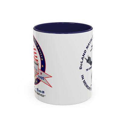 DNASM 2-sided, Founding & Student Art White Accent Mug by theGreenDragonTavern.shop